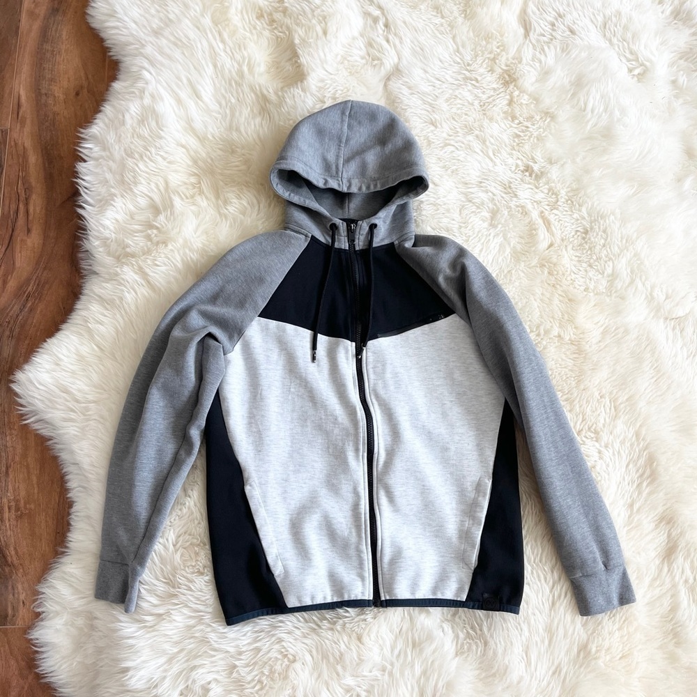 Express Men Colorblock Tech Full Zip Sweatshirt S